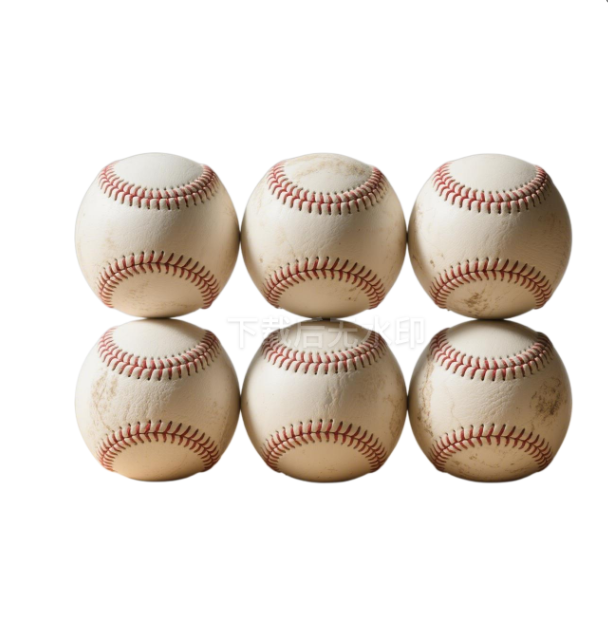 Rarapop Blank Standard Baseball Balls six