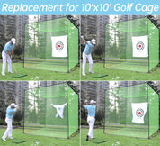 Gagalileo replacement Practice Golf Cage 10x10x10ft