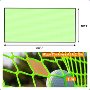 30x10 Galileo Golf Cage Replacement Net Piece/Good resilience