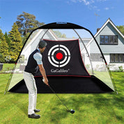 Galileo Golf Net 12'x7'x6.6' – Backyard & Indoor Driving Practice Net