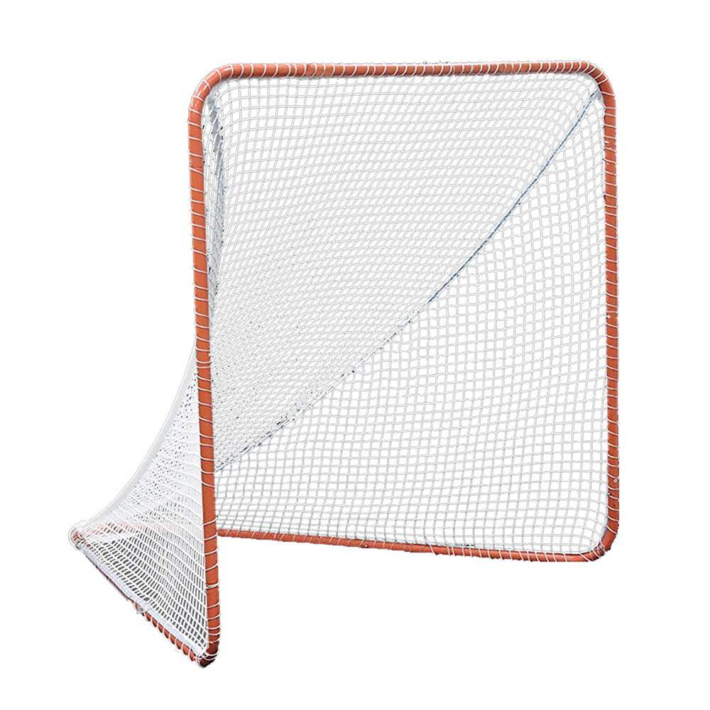 Regulation Lacrosse Net with Steel Frame Portable Lacrosse Goal Collegiate Lacrosse Goals | 6' x 6'