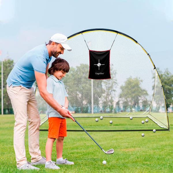 Golf Hitting Practice Nets for Backyard Frame and Net 4x7x10Ft - Galileo Sports