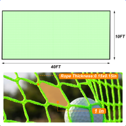 Gagalileo Golf Cage Replacement Net 40x10ft