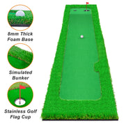 Galileo Golf Hitting Mats Golf Putting Training 10X1.6ft