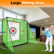 Gagalileo 7x7ft Backyard Golf Hitting Cage - Heavy Duty Practice Driving Net - Gagalileo Sports