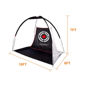 Galileo 10'X 7'X 6' Backyard Driving Golf Practice Net | Tent Style