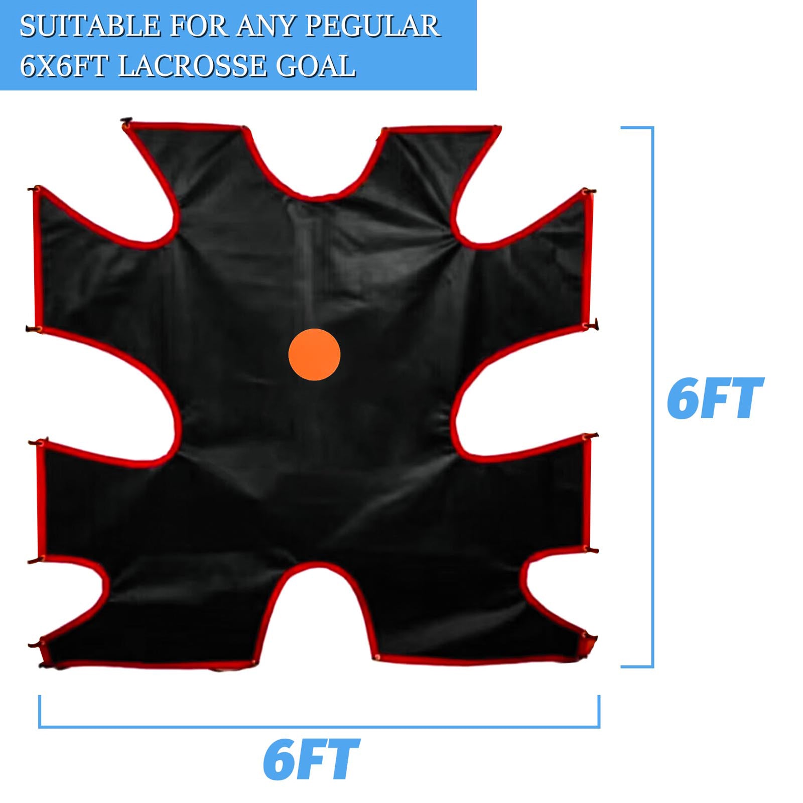 6x6 Lacrosse Target - Corner Shooting Trainer for Standard Goals