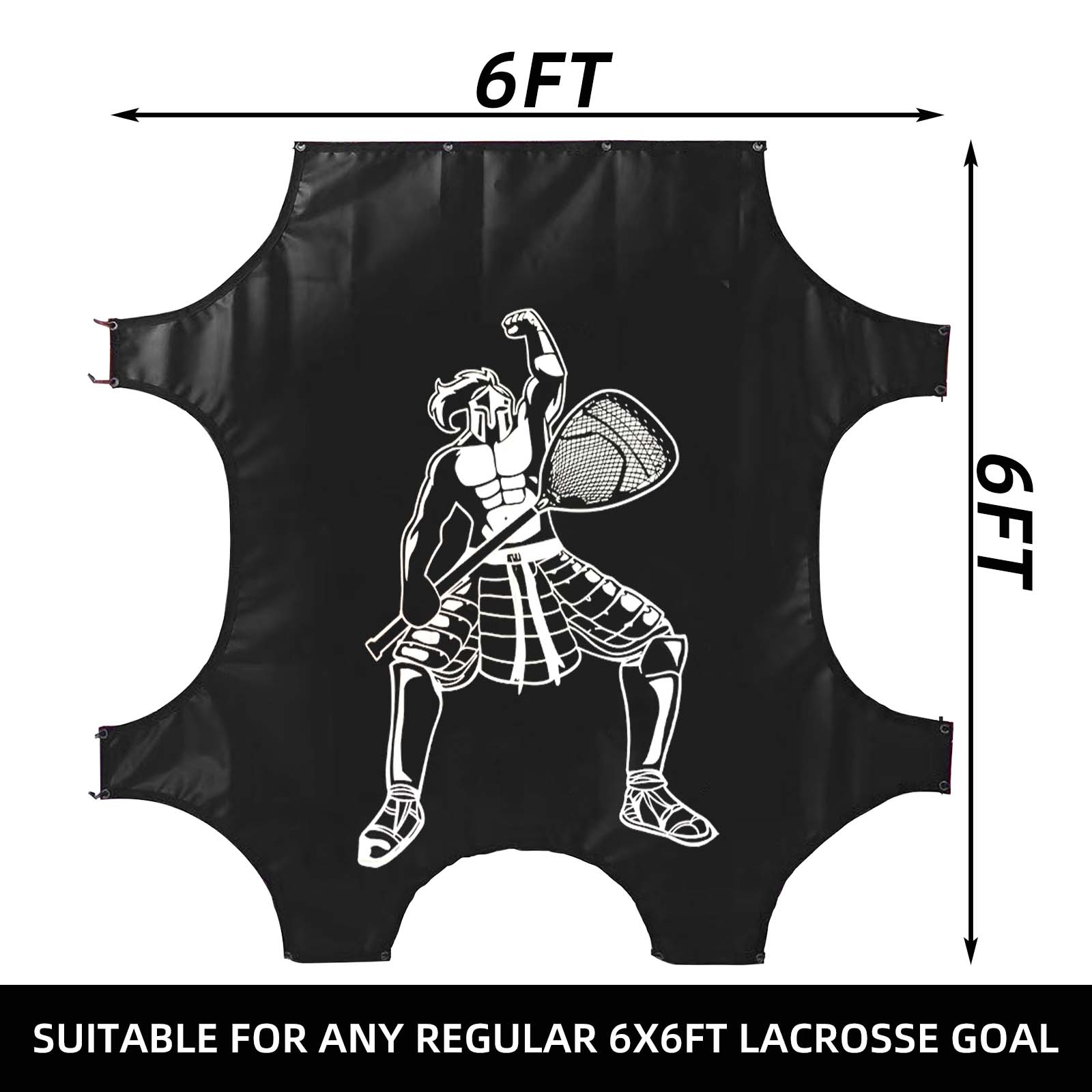 Kapler 6x6FT Lacrosse Goal Targets - Corner Shooting Practice Nets for Standard Size Goals - Precision Training Aid