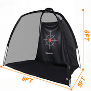 Men’s Golf Hitting Practice Net – Real Ball Compatible, 8x6x5 ft, Indoor & Outdoor Driving