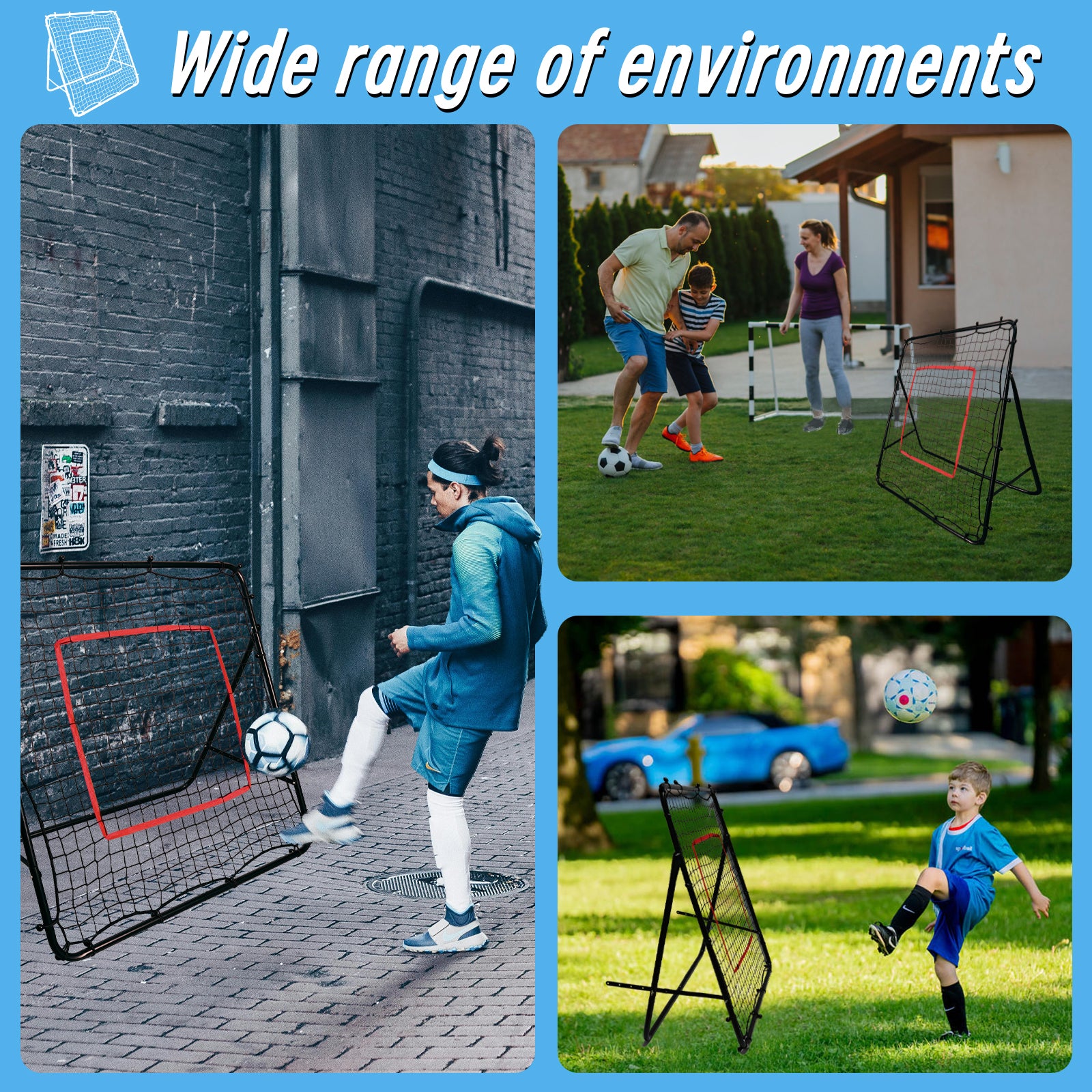 Gagalileo Soccer practice net 4X4 3.3X3.3
