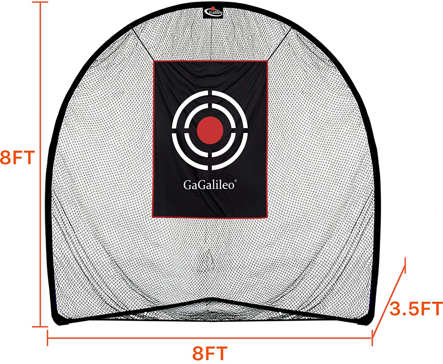 Golf Practice Net for Backyard Golf Hitting Nets Golf Net Practice Golf Net | 8'X 8' X 3.5'| Galileo Sports-CAD