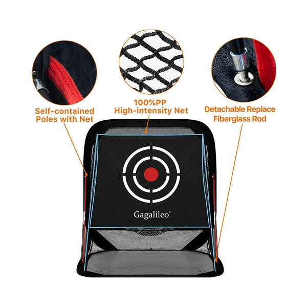 Gagalileo Portable Pop-Up Driving Net 8X7X7 - Galileo Sports