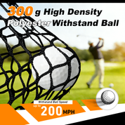 Gagalileo 10x7ft Home Golf Hitting Net | Full Practice Bundle with Mat & Tees