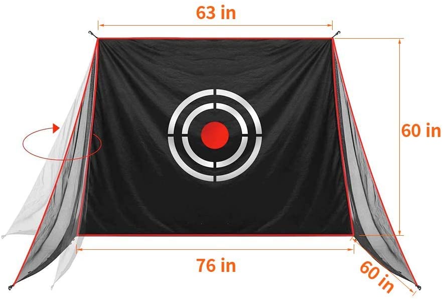 ガリレオスポーツ ゴルフターゲットクロス 交換用ゴルフターゲット 63X60インチ ガリレオスポーツ用 8'x8'x7' ゴルフネット -JP