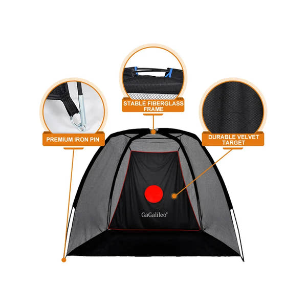 Gagalileo Golf Practice Indoor Net 8X6X5 - Galileo Sports