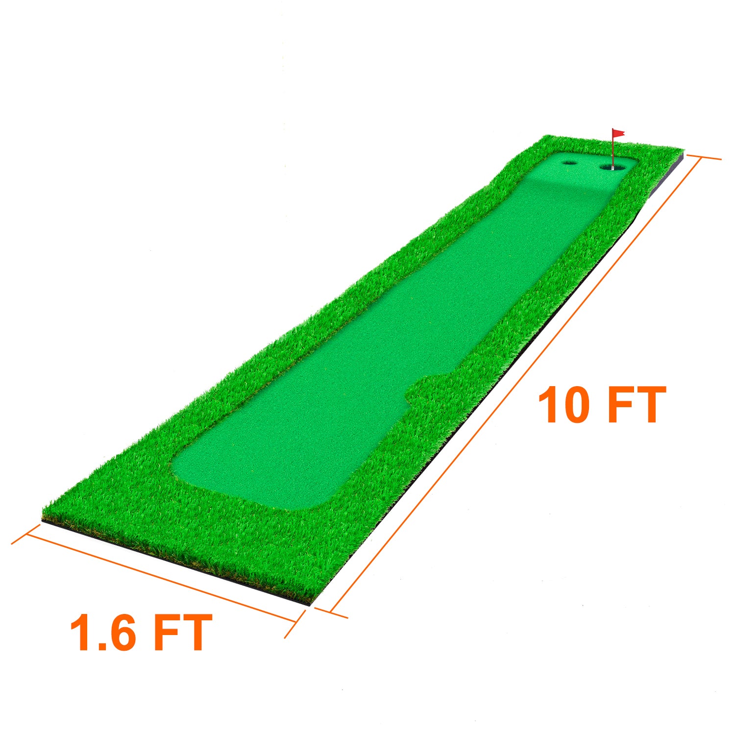 Galileo Golf Hitting Mats Golf Putting Training 10X1.6ft