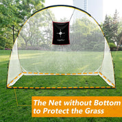 Golf Hitting Practice Nets for Backyard Frame and Net 4x7x10Ft
