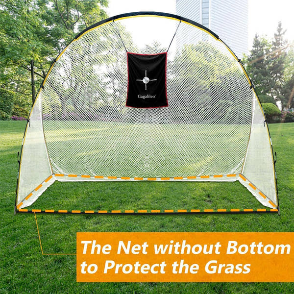 Golf Hitting Practice Nets for Backyard Frame and Net 4x7x10Ft - Galileo Sports