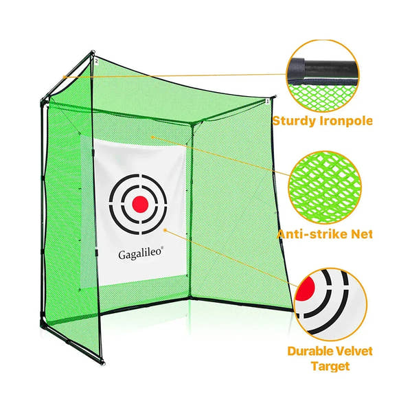 Gagalileo Golf Hitting Practice Cage 7.7X7.7X4.6 ft - Galileo Sports