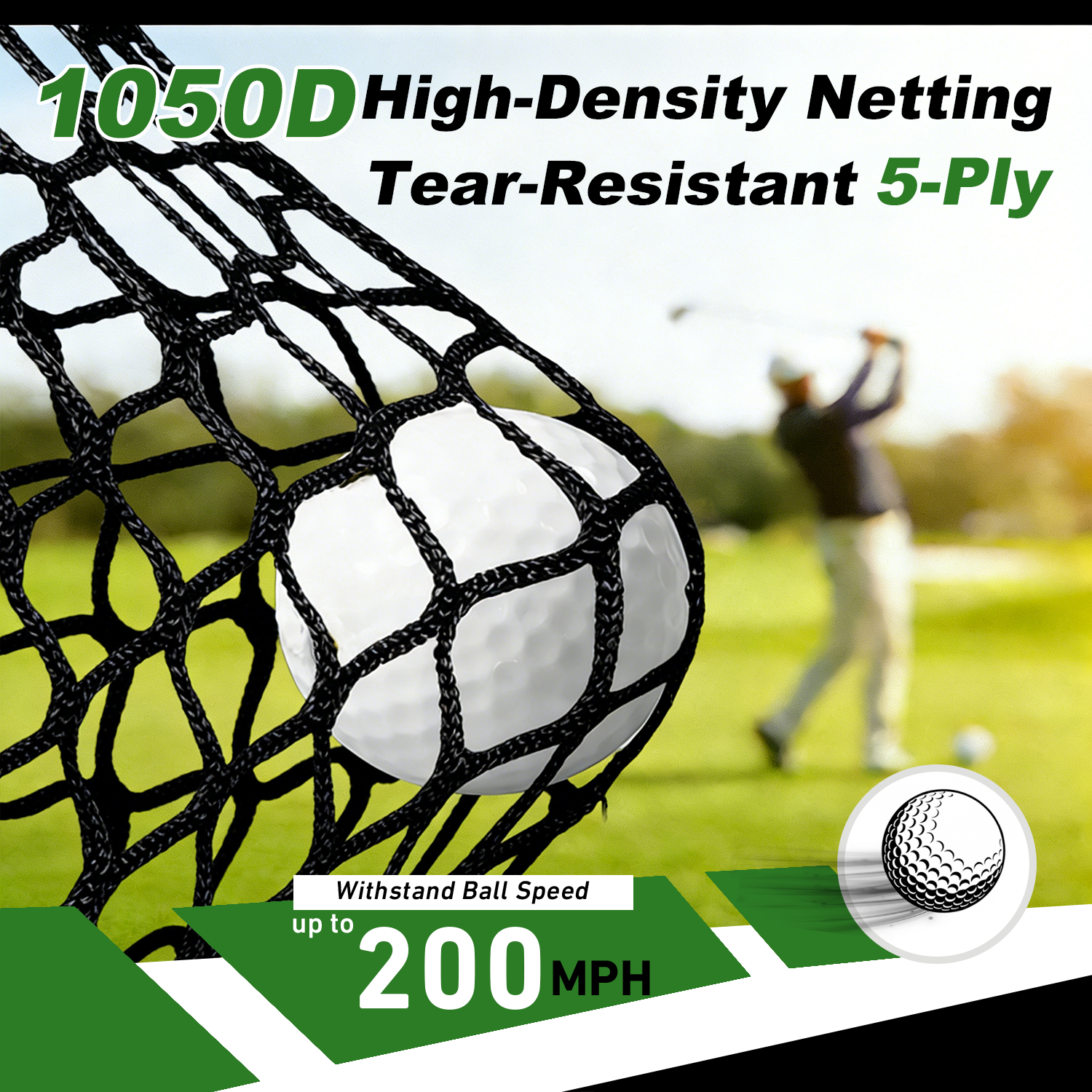 Gagalileo Net Practice Hitting Nets 12X10ft