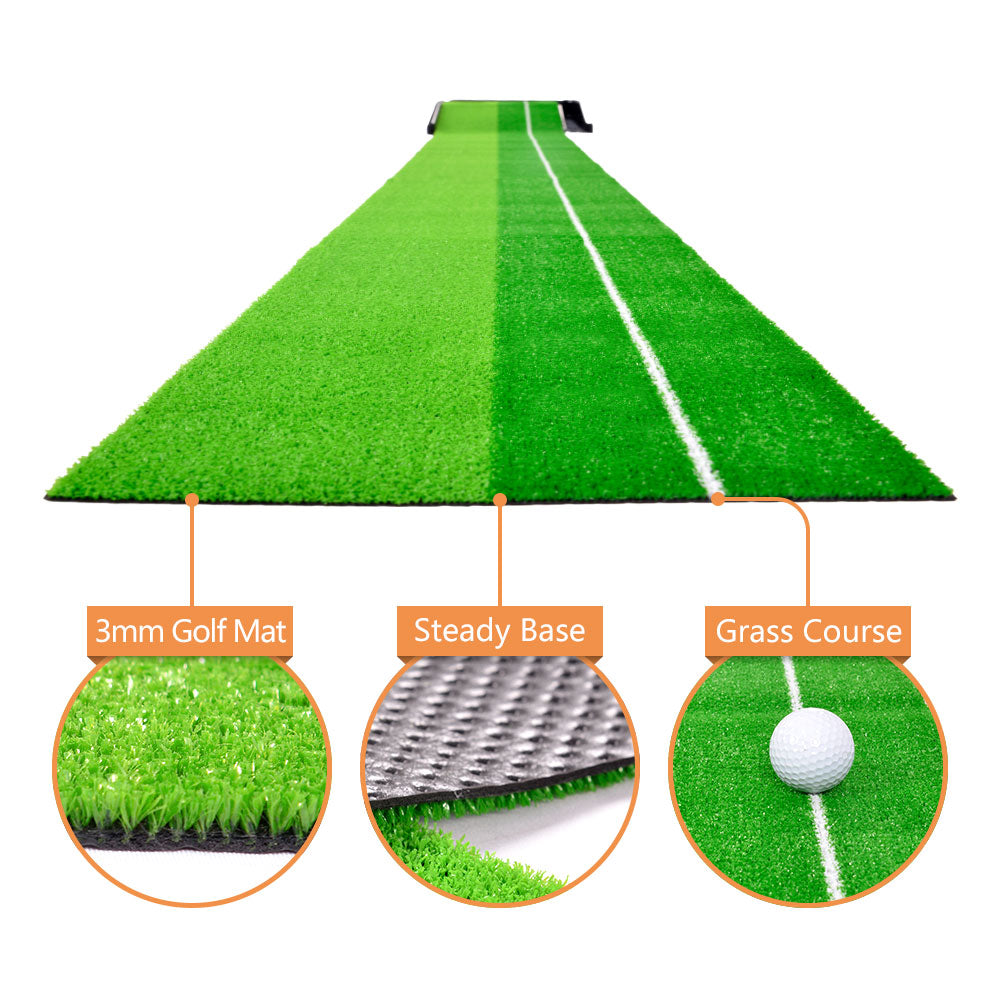 Galileo Golf Hitting Mats Golf Putting Training 102X15in