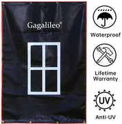 Gagalileo Backstop,Pitching Backstop,Fastpitch Baseball Backstop,Backstop with Strike Zone,Pitching Backdrop,Rubber Vinyl Backstop,Vinyl Batting Cage Backdrop - Galileo Sports