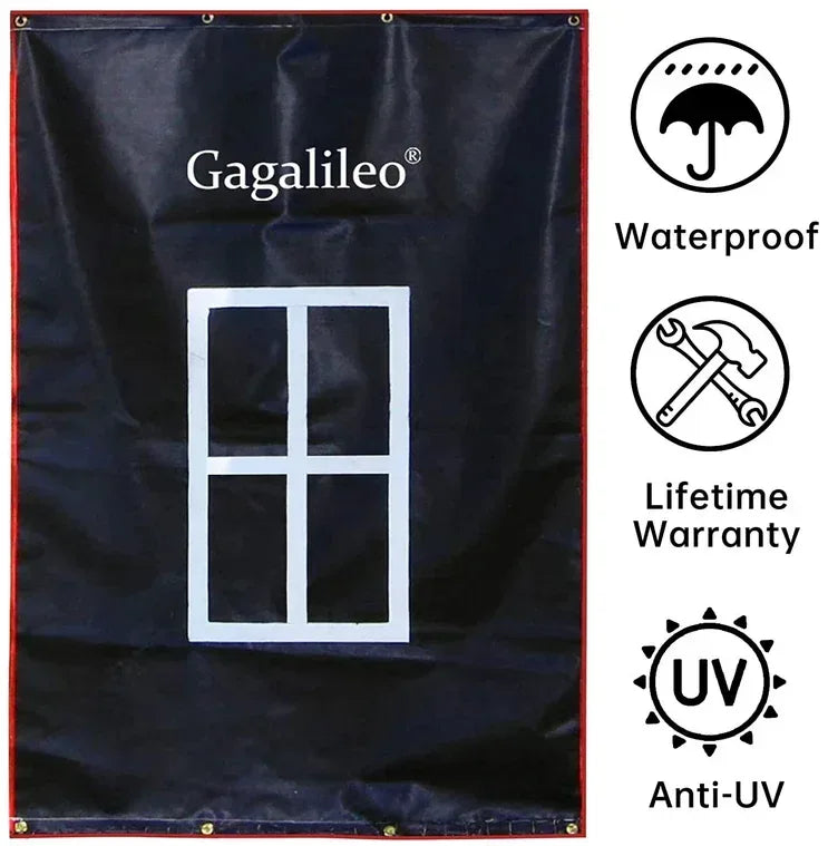 Gagalileo Backstop,Pitching Backstop,Fastpitch Baseball Backstop,Backstop with Strike Zone,Pitching Backdrop,Rubber Vinyl Backstop,Vinyl Batting Cage Backdrop - Galileo Sports