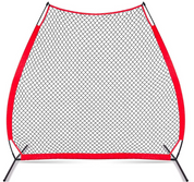 Galileo Baseball Screen A-Frame, 7X7FT Pitching Screen Baseball Softball Training Net with A Carry Bag, Portable Baseball Softball Pitcher Safety Protective Screen-CAD