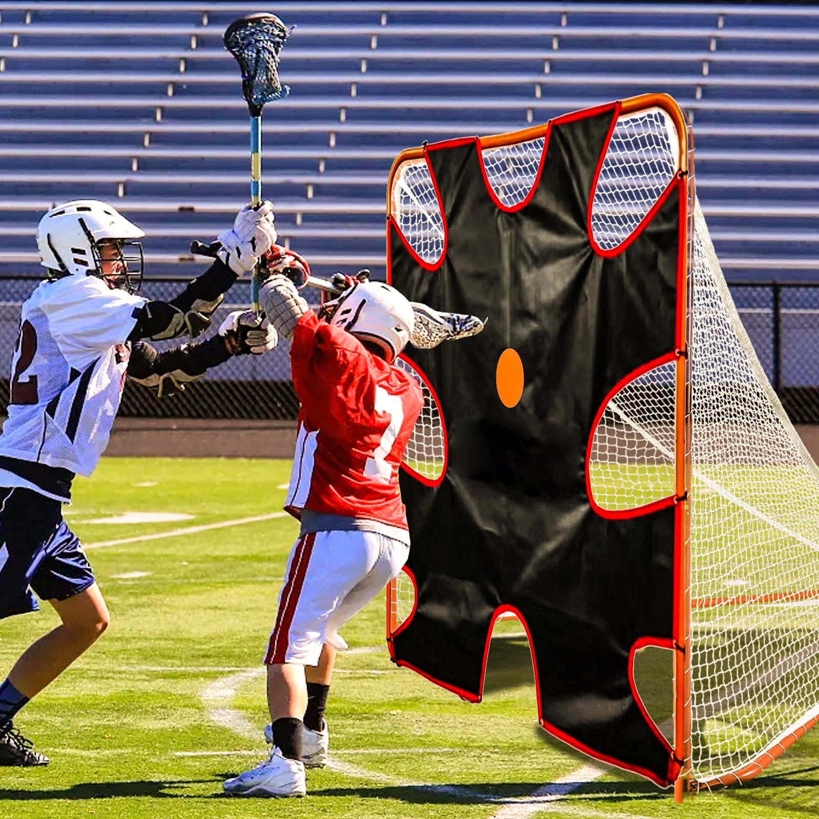 6x6 Lacrosse Target - Corner Shooting Trainer for Standard Goals