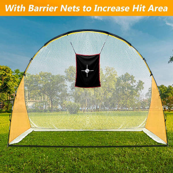 Golf Hitting Practice Nets for Backyard Frame and Net 4x7x10Ft - Galileo Sports