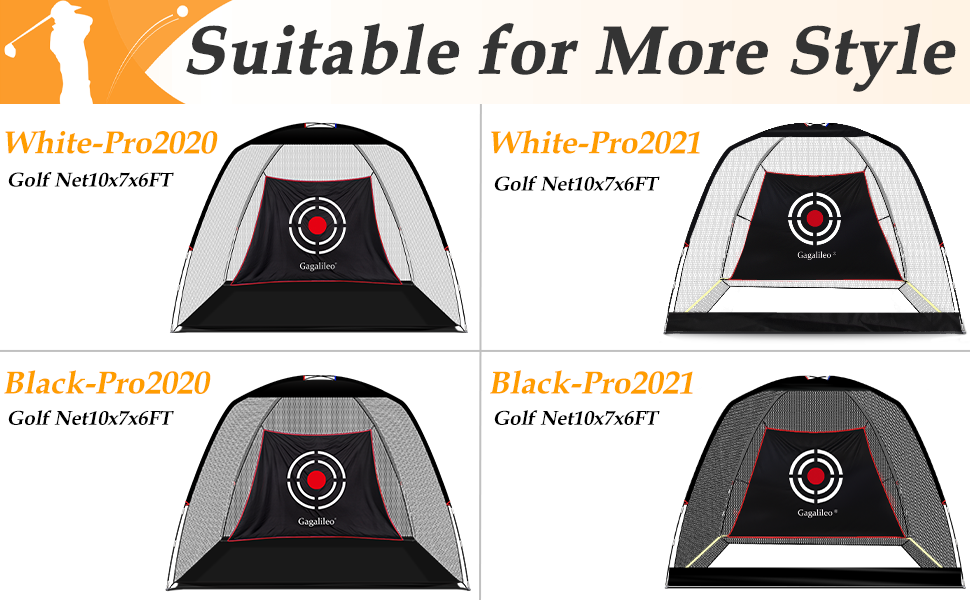 Golf replacement clubs and golf batting cages