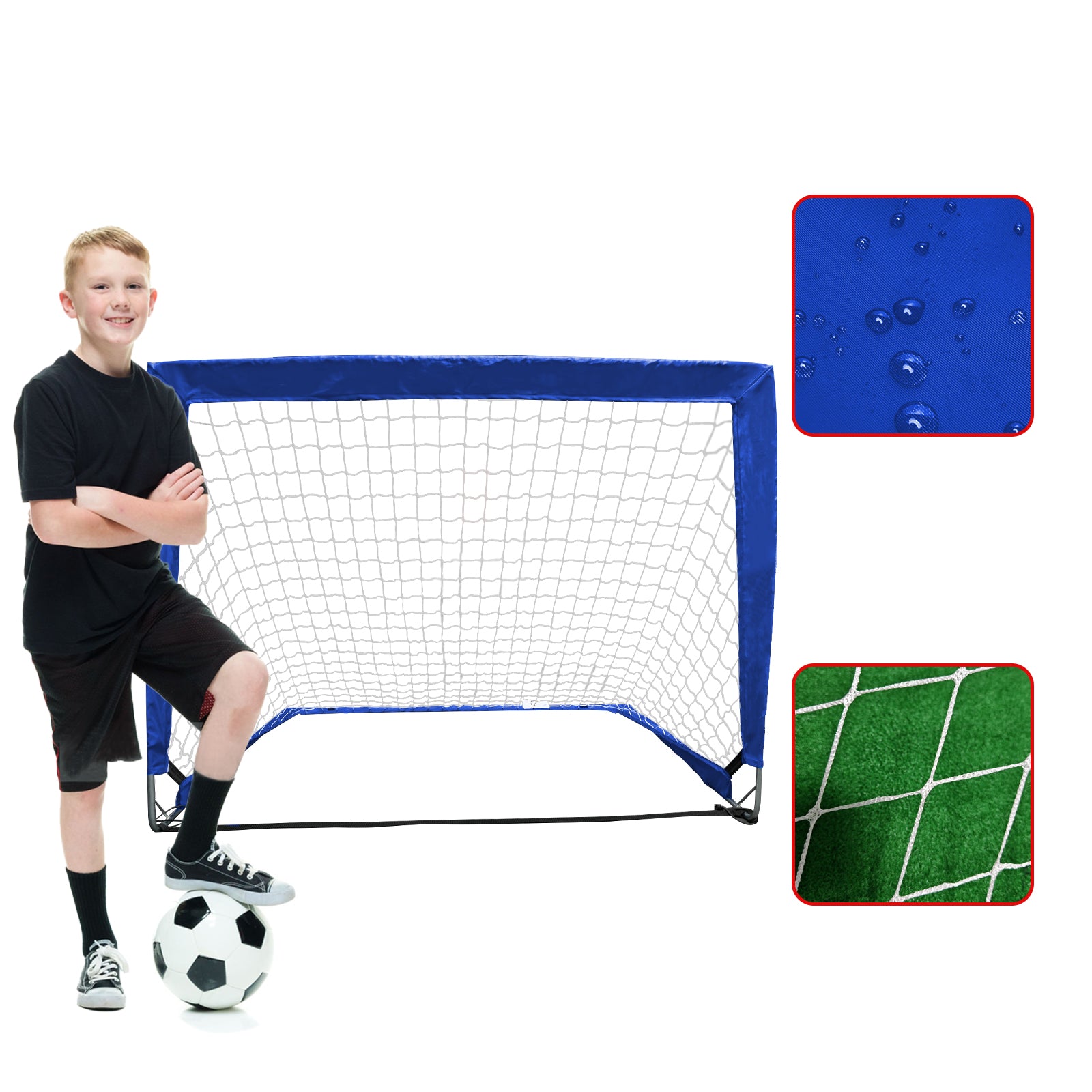 Galileo Portable Soccer Goals for Kids 4 x 3 ft