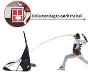 Kids Pitching Target Net Baseball Pitching Trainer for Kids，Pop Up Baseball Pitching Net Youth,Baseball Pitching Training Net for Kids, Baseball Pitching Training Equipment with A Carry Bag-CAD