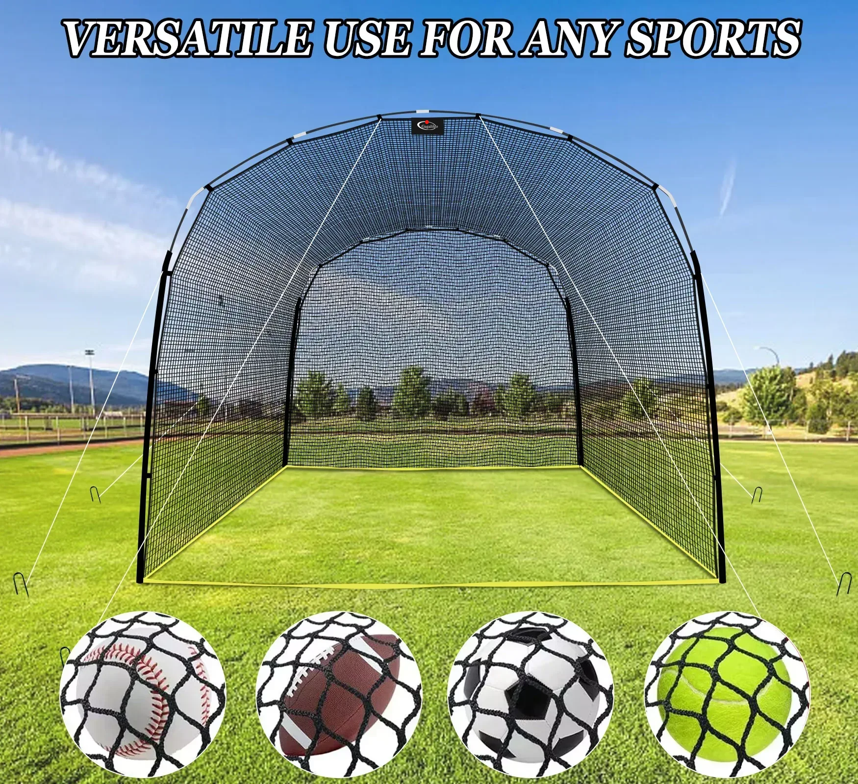 Gagalileo Baseball Batting Cage 13x10x 8