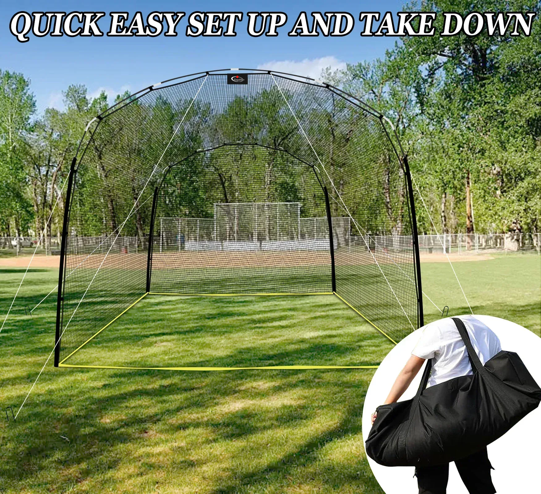 Gagalileo Baseball Batting Cage 13x10x 8