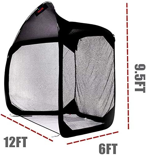 12X6X9.5 Pop up Batting Cage Baseball Softball Net / Backyard
