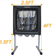 Pitching Net,9 Pocket Target Pitching Net for Baseball, Baseball Pitching Target,Adjustable Heights and Angles,Pitching Net Aid for Throw Training, Heavy Duty Steel Frame-Portable Pitching Net