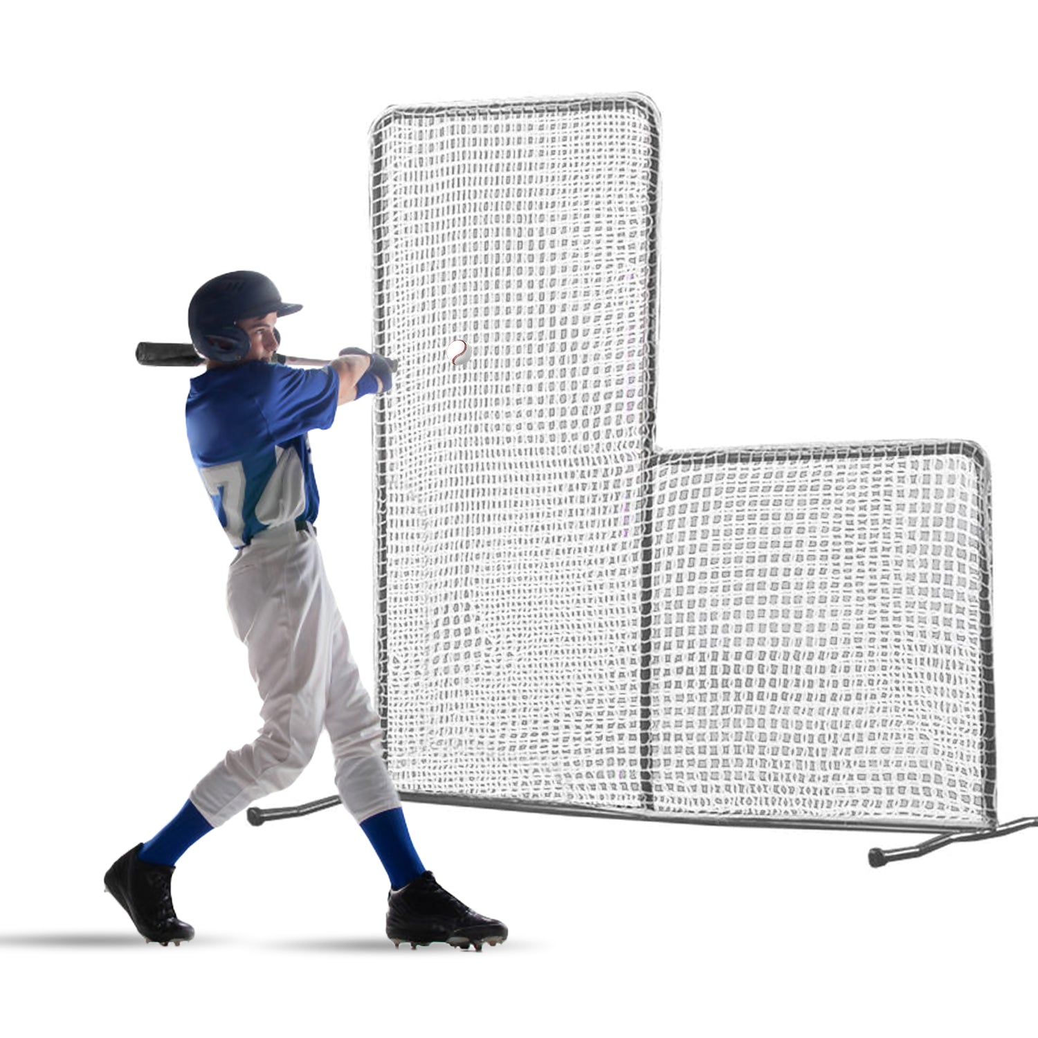 Gagalileo L Replacement Baseball Pitching Protective Screen 7X7FT (white)