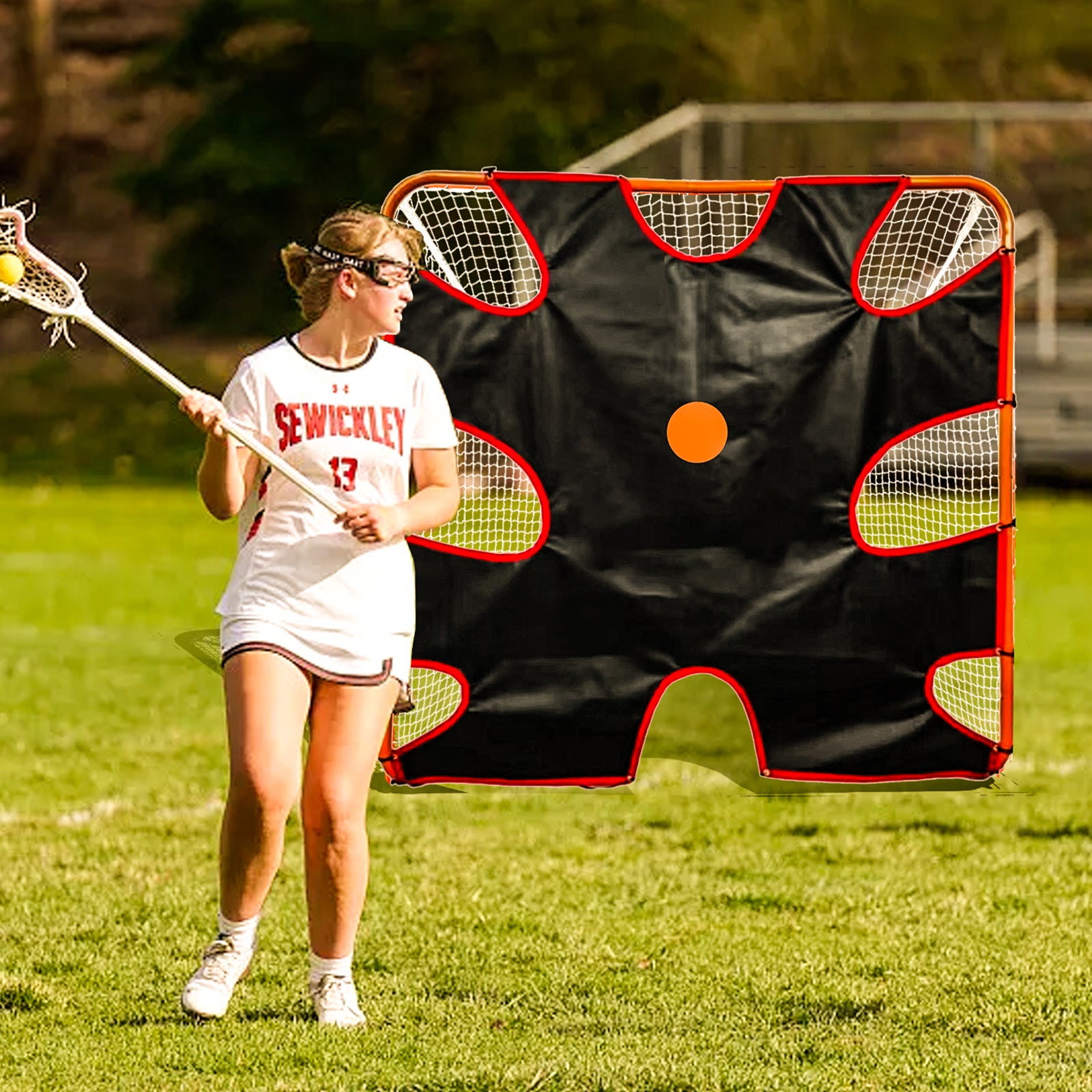 6x6 Lacrosse Target - Corner Shooting Trainer for Standard Goals