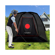 Red de golf Red de práctica de golf Red de golf para patio trasero Redes de golf para uso en interiores | 8'X 6'X 5' | Galileo Sports | Perfecto para principiantes