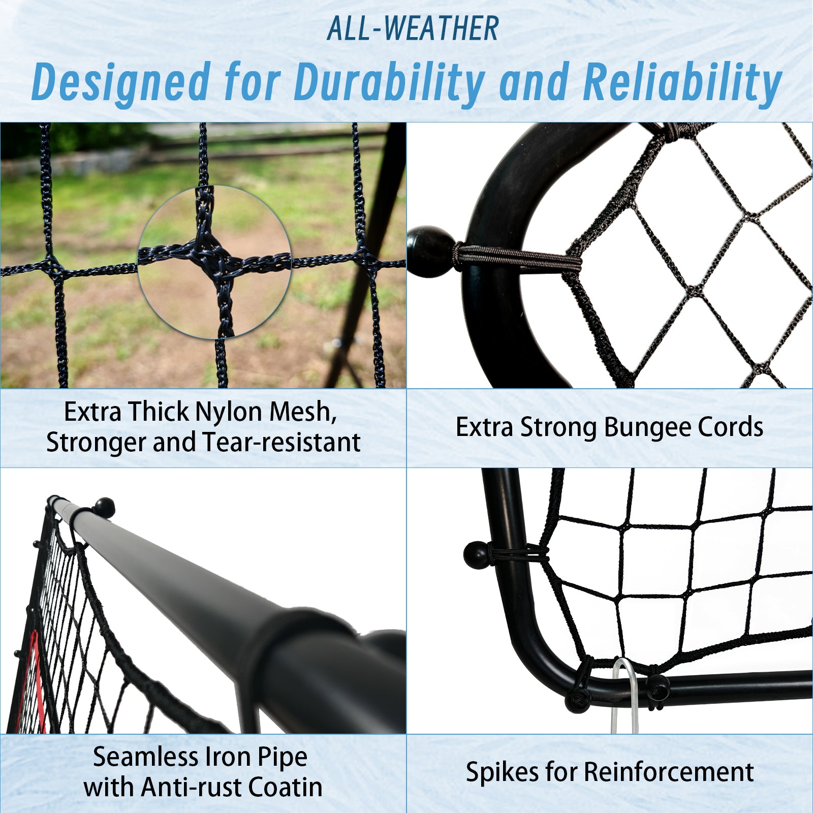 Gagalileo Soccer practice net 4X4 3.3X3.3