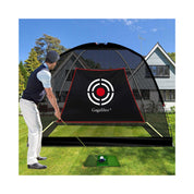 Galileo10'X 6.5'X 6' Red de práctica de golf para patio trasero/Negro sin fondo