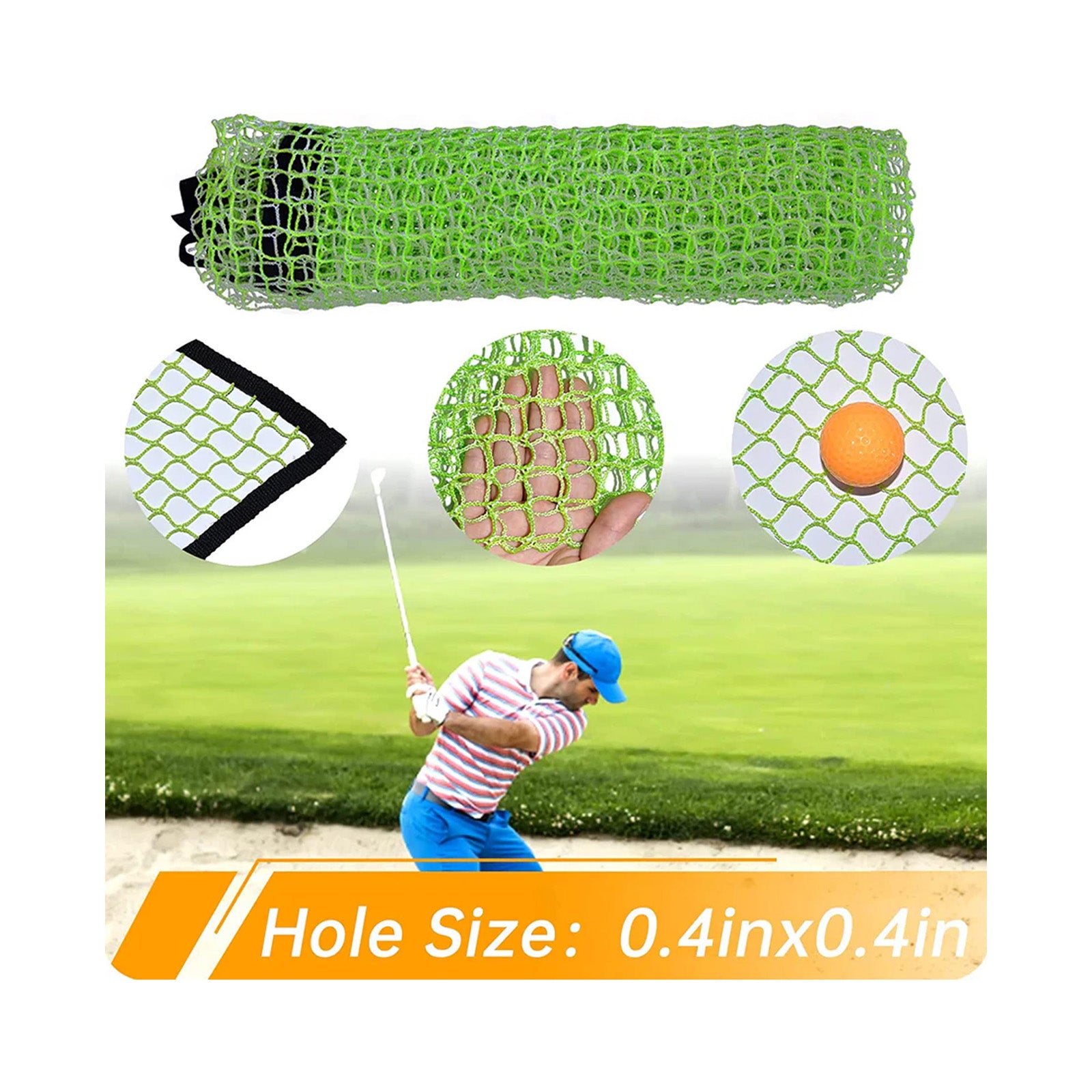 7X7 Galileo Golf Cage Replacement Net Piece