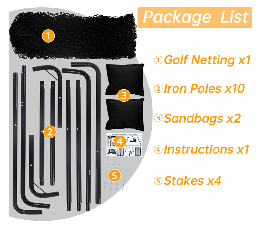 Football Kicking Cage Football Black Frame Throwing Net-CAD