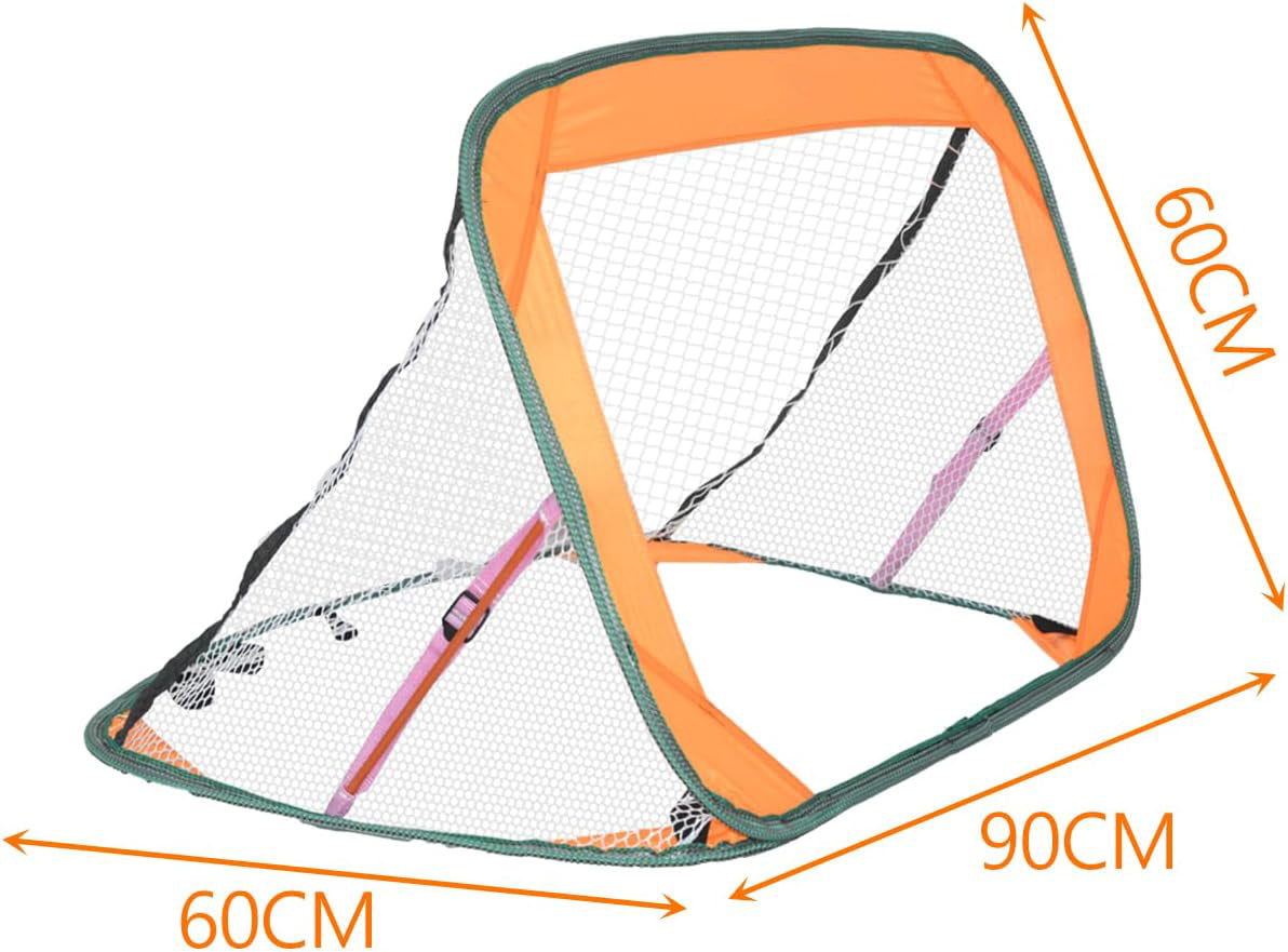 Pop-up Fussballtore 2er Set oder 1er Pack für Garten kinder-90-120-175-Robuster Flachstahlrahmen und Glasfaserstab - Einfache Montage - Wetterfestes 150 D Polyester.