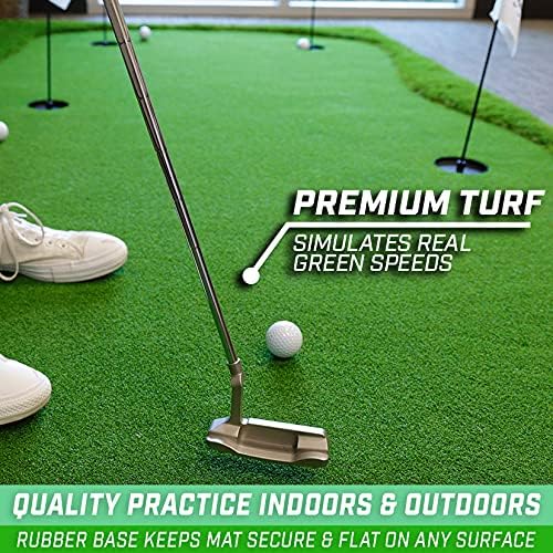 Galileo Golf Putting Green - 10 x 5 ft or 12 x 5 ft - Indoor & Outdoor Putting Practice