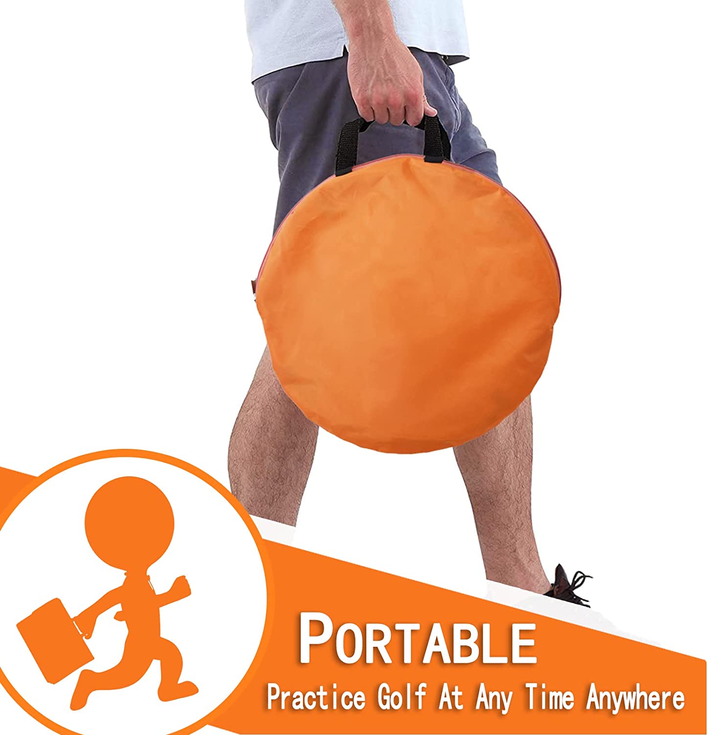 Golf Chipping Net, Golf Practice Chipping, Golf Chipping Target, Golf Net Practice Indoor, Chipping Practice with Foam Balls and Carry Bag, Portable Chipping Net, Golf Chipping Game for Kids-UK