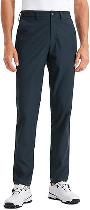 Galileo Men's All Day Comfy Golf Pants - 28"/30"/32"/34" Quick Dry Lightweight Work Casual Trousers with Pockets