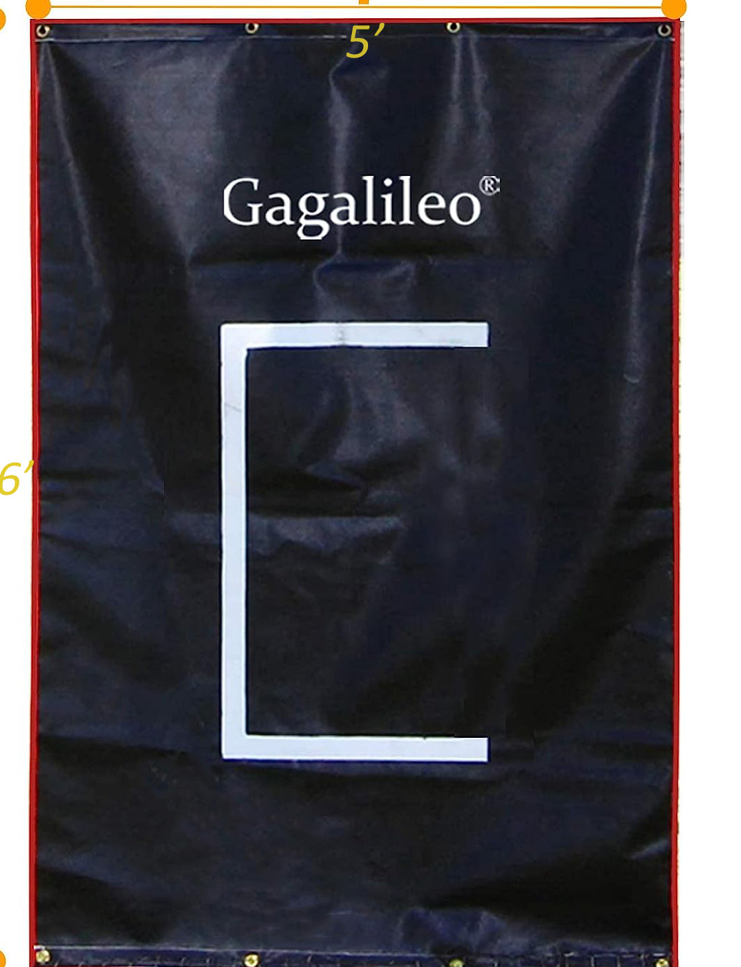 Gagalileo Backstop,Pitching Backstop,Fastpitch Baseball Backstop,Backstop with Strike Zone,Pitching Backdrop,Rubber Vinyl Backstop,Vinyl Batting Cage Backdrop
