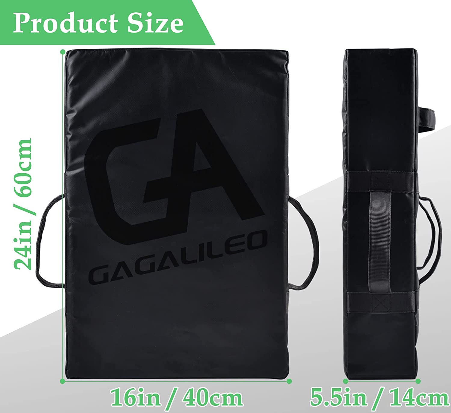 Coussinet de blocage Gagalileo 24x16 pouces/cuir synthétique durable